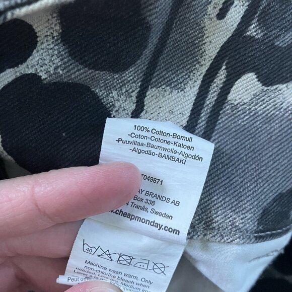 Cheap Monday Barbie Mini Skirt Womens S Leopard Print Floral Skate Emo Grunge - Picture 5 of 9